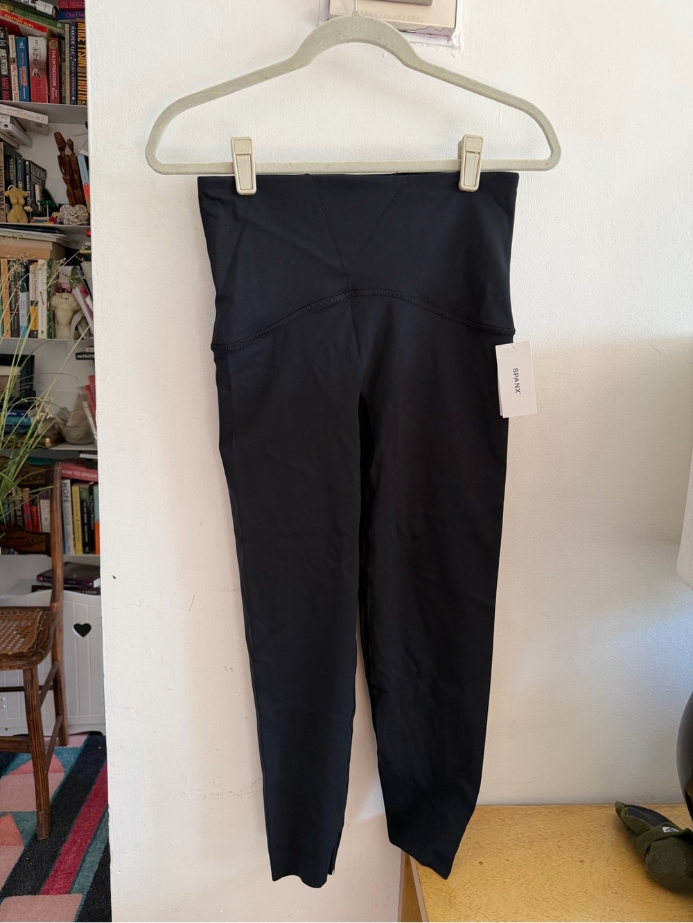 SPANX Shape Booty Boost 7/8 Black High-Waist Sculpting Leggings, M
